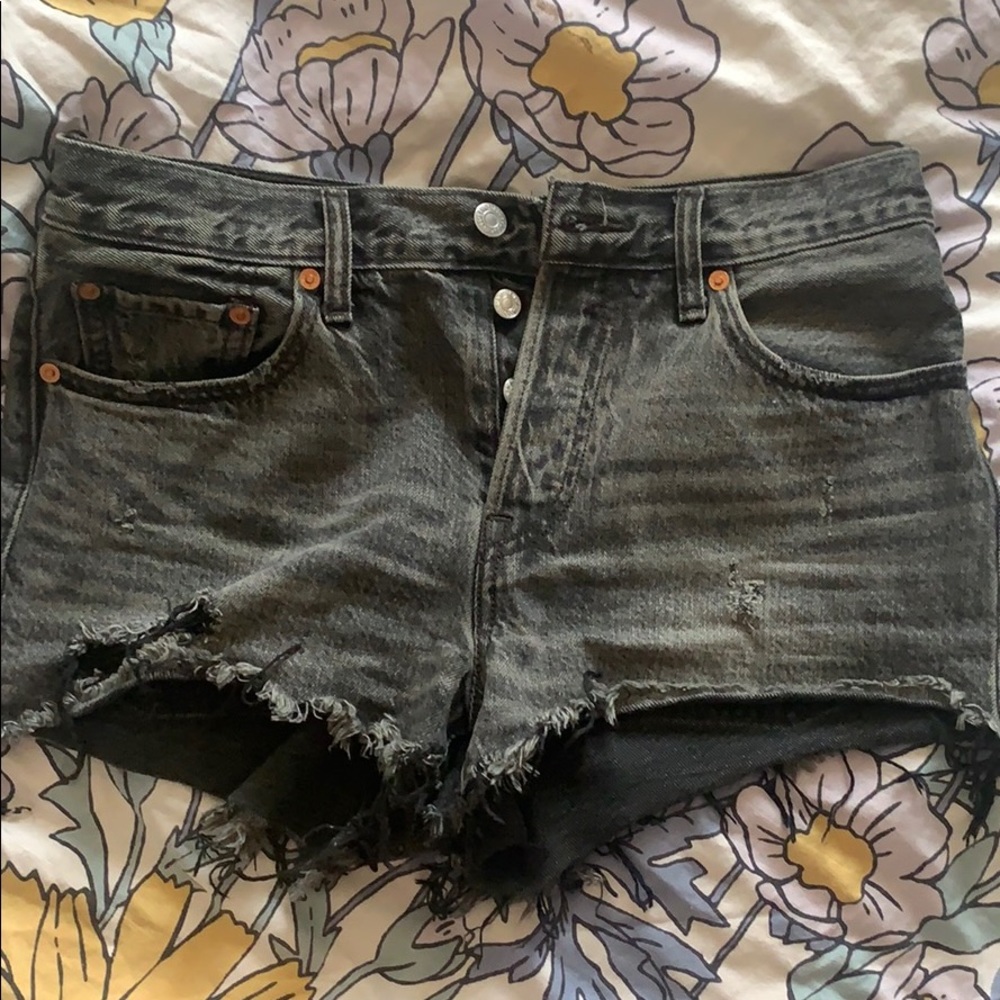 Levi Black Jean Shorts